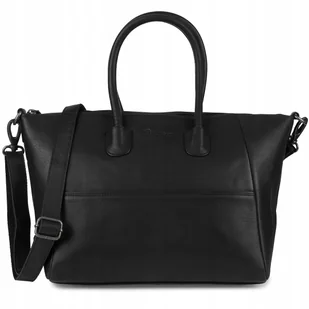 Torebka skórzana damska klasyczna duża A4 na ramię Beltimore czarna - Torebki damskie Torebka skórzana damska klasyczna duża A4 na ramię Beltimore czarna - Torebki damskie - miniaturka - grafika 1