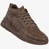 Sneakersy męskie - Sneakersy Męskie BIG STAR Buty Sportowe Wysokie Jesień Zima Brązowe SS174283 Brązowy 45 - miniaturka - grafika 1