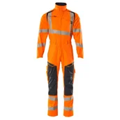 Odzież robocza - KOMBINEZON Z KIESZENIAMI NA KOLANACH MASCOT ACCELERATE SAFE 19519-236; POMARAŃCZ HI-VIS/CIEMNY GRANAT - miniaturka - grafika 1