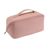 Kosmetyczki, organizery i kuferki - Amaza, Kosmetyczka damska rozkładana organizer kuferek Różowa - miniaturka - grafika 1