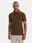 Koszulki męskie - Calvin Klein Polo LV04LB276G Zielony Regular Fit - miniaturka - grafika 1