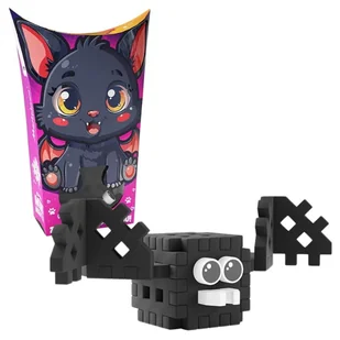 Marioinex Klocki Mini Waffle Małe Zwierzęta Konstrukcyjne Kieszonkowe Pocket Pets Nietoperz 15 El. 3+ - Klocki - miniaturka - grafika 1