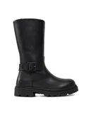 Buty dla dziewczynek - ECCO Kozaki Grainer K 72824201001 Czarny - miniaturka - grafika 1