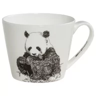 Kubki - Biały porcelanowy kubek Maxwell & Williams Marini Ferlazzo Panda, 450 ml - miniaturka - grafika 1