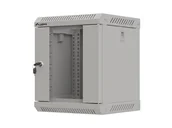 Szafy rack - Lanberg szafa rack wisząca 10'' 6U 300x300 szara drzwi przeszklone flat pack WF11-3306-10S - miniaturka - grafika 1