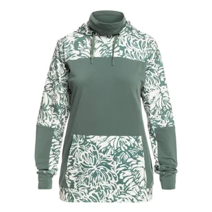 Damska Bluza ROXY WINTER VALLEY ERJFT04716-BPG1 – Zielony - Bluzy sportowe damskie - miniaturka - grafika 1