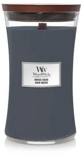 WoodWick niebieski zapachowa świeczka Indigo Suede duży wazon 38276 - Świece - miniaturka - grafika 2