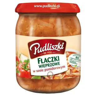 Pudliszki Flaczki wieprzowe w sosie pomidorowym 500 g - Szybkie dania obiadowe - miniaturka - grafika 1