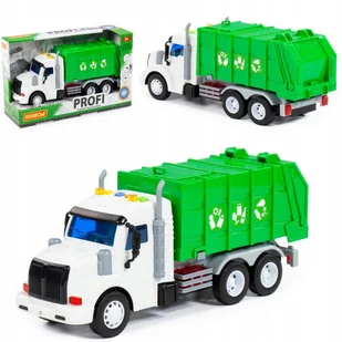 ŚMIECIARKA AUTO POJAZD z NAPĘDEM ŚWIATŁO DŹWIĘKI - Zabawki zdalnie sterowane - miniaturka - grafika 1