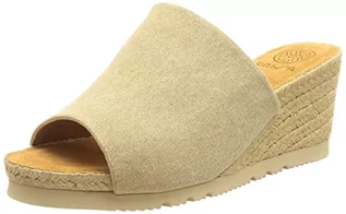 Espadryle damskie - Unisa Damskie sandały Mador_ECL Espadryle na koturnie, naturalny, 36.5 EU - grafika 1