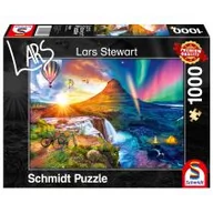 Puzzle - Schmidt Puzzle PQ 1000 Lars Stewart Islandia dzień/noc G3 - - miniaturka - grafika 1