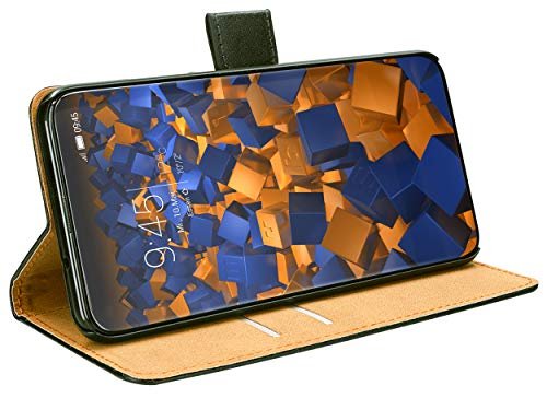 mumbi etui Bookstyle Case kompatybilne z Honor View 20 etui na telefon komórkowy Case Wallet, czarne