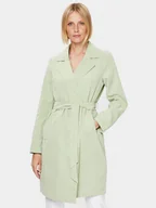 Płaszcze damskie - Vero Moda Trencz Billie Daisy 10281638 Zielony Regular Fit - miniaturka - grafika 1