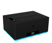 Obudowy i kieszenie na dyski twarde - ICY BOX Stacja dokująca 2x SATA 2.5/3.5 (z klonowaniem) - miniaturka - grafika 1