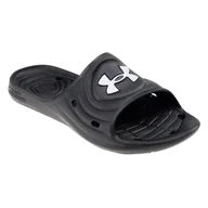 Klapki i japonki męskie - Męskie Klapki UNDER ARMOUR UA M LOCKER IV 3023758-001 – Czarny - miniaturka - grafika 1