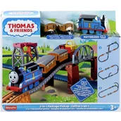 Pociągi dla dzieci - Fisher-Price Tomek i Przyjaciele - Wielka dostawa Zestaw 3w1 HGX64 - miniaturka - grafika 1