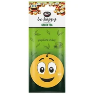 Zapachy samochodowe - K2 Be Happy Green Tea - Odświeżacz powietrza w formie zawieszki - miniaturka - grafika 1