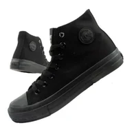 Trampki damskie - Buty sportowe damskie trampki Lee Cooper r.39 lekkie czarne za kostkę - miniaturka - grafika 1