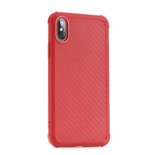 cofi1453® Armoured Case Bumper Roar Carbon Armor Etui ochronne kompatybilne z iPhone Xs Silicone Case Akcesoria Etui Armoured Shell Armour w kolorze czerwonym - Etui i futerały do telefonów - miniaturka - grafika 1