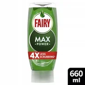 Płyny do naczyń - Fairy Max Power Original Płyn do mycia naczyń ANTYBAKTERYJNY 660 ml - miniaturka - grafika 1