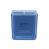 Świece - ipuro - Dekoracyjna świeca zapachowa Ipuro sunny beachtime – minimalistyczne i purystyczne świece zapachowe w szkle – intensywne świece zapachowe z chrupiącymi i świeżymi nutami – stylowa świeca 125 g - miniaturka - grafika 1