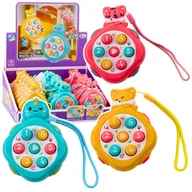 Zabawki zręcznościowe - Mini Whack-A-Mole Gra Zręcznościowa Zwierzęta Liczby Kolorowe Mix LEAN TOYS - miniaturka - grafika 1