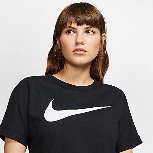Nike T-shirt damski W Nsw Swsh Top Ss czarny czarny/biały L