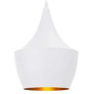 Lampy sufitowe - Light Prestige Caselle 42013/1P Lampa wisząca Oprawa metalowa industrialna 1x40W złoty biały - miniaturka - grafika 1