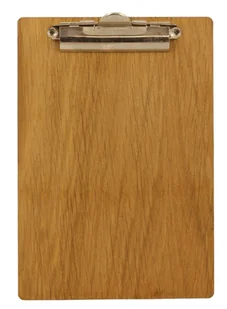 CLIPBOARD podkładka z klipsem srebrnym A5 brąz - Deski z klipsem - miniaturka - grafika 1