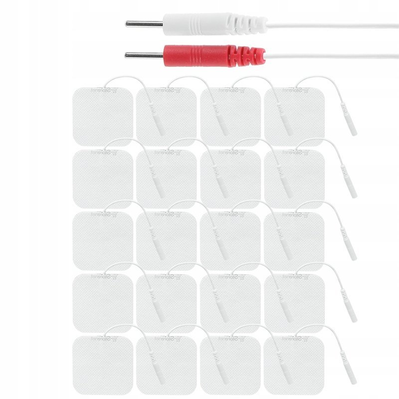 Elektrody Żelowe Tens Ems 4X4 Cm Nakładki Pady Do Elektrostymulatora 20Szt