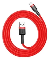 Kable USB - Baseus Cafule USB do Lightning 2,4A 0.5m czerwony - miniaturka - grafika 1