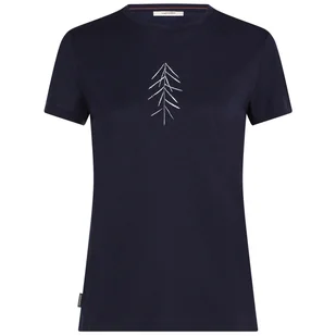 Koszulka damska Icebreaker W Merino 150 Tech Lite SS Tee Lancewood Rozmiar: L / Kolor: ciemnoniebieski - Koszulki sportowe damskie - miniaturka - grafika 1