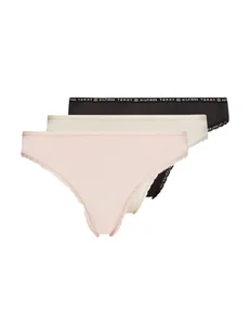 Tommy Hilfiger Majtki Damskie 3P Bikini Black/Pink/Ivory Uw0Uw02825 0R8 Xs - Majtki damskie - miniaturka - grafika 1
