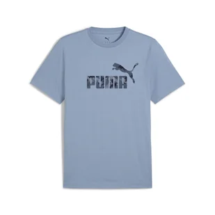 Męska koszulka Essentials Camo PUMA Cool Blue - Koszulki sportowe męskie - miniaturka - grafika 1