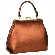 Torebki damskie - Damska torebka brąz miedź skóra naturalna bigiel retro - miniaturka - grafika 1
