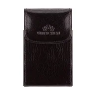 Pokrowce na ubrania - Etui na wizytówki Wittchen Italy 21-2-151-1 skóra naturalna czarne - miniaturka - grafika 1