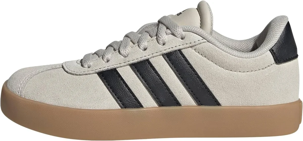 Buty dziecięce adidas VL Court 3.0 - wygodne trampki z zamszu, rozmiar 32