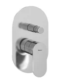 Baterie wannowe i prysznicowe - Ravak Eleganta - Bateria podtynkowa, na 2 urządzenia, z korpusem, chromowana X070218 - miniaturka - grafika 1