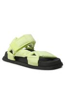 Sandały damskie - Tommy Jeans Sandały New Sandal Wmns EN0EN02135 Zielony - miniaturka - grafika 1