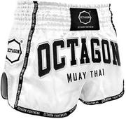 Spodnie sportowe męskie - Octagon Spodenki Muay Thai White Edycja 2022 - miniaturka - grafika 1