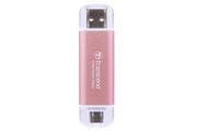 Dyski SSD - TRANSCEND ESD310P 1TB External SSD USB 10Gbps Type C/A Pink - miniaturka - grafika 1