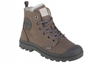 Palladium Pampa Hi Zip Wl _39_ Damskie Buty Sneakers Nubuk Szary - Buty sportowe damskie - miniaturka - grafika 1