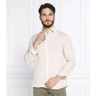 Koszule męskie - Oscar Jacobson Lniana koszula Harry 3 | Slim Fit - miniaturka - grafika 1