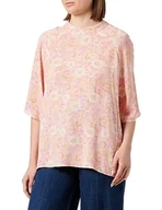 Bluzki damskie - Sidona Damska bluzka z krótkim rękawem, Różowy, wielokolorowy., XXL - miniaturka - grafika 1