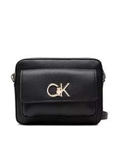 Torebki damskie - Calvin Klein Torebka Re-Lock Camera Bag With Flap Pbl K60K609397 Czarny - grafika 1