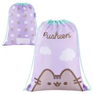 Worki na buty - St. Majewski Worek Szkolny Sportowy Gimnastyczny Na Buty Obuwie Do Szkoły Na Basen Trening Pusheen Violet - miniaturka - grafika 1
