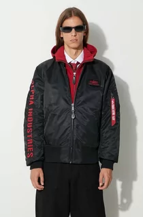 Kurtki męskie - Alpha Industries kurtka bomber MA-1 D-Tec SE męski kolor czarny przejściowa 133104.94 - grafika 1