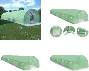 vidaXL Szklarnia 36m² 1200x300x200 cm - Szklarnia - Szklarnie - Dom dla roślin - Dom dla pomidorów - Szklarnie ogrodowe - miniaturka - grafika 1