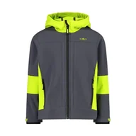 Kurtki i płaszcze dla chłopców - CMP, Kid Jacket Fix Hood, Boy, Titanio-Acido, 152 - miniaturka - grafika 1