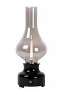 Lampy stojące - Lucide Petrol 74516/02/30 lampa stołowa lampka 1x2W LED 3000 czarna/dymiona - miniaturka - grafika 1